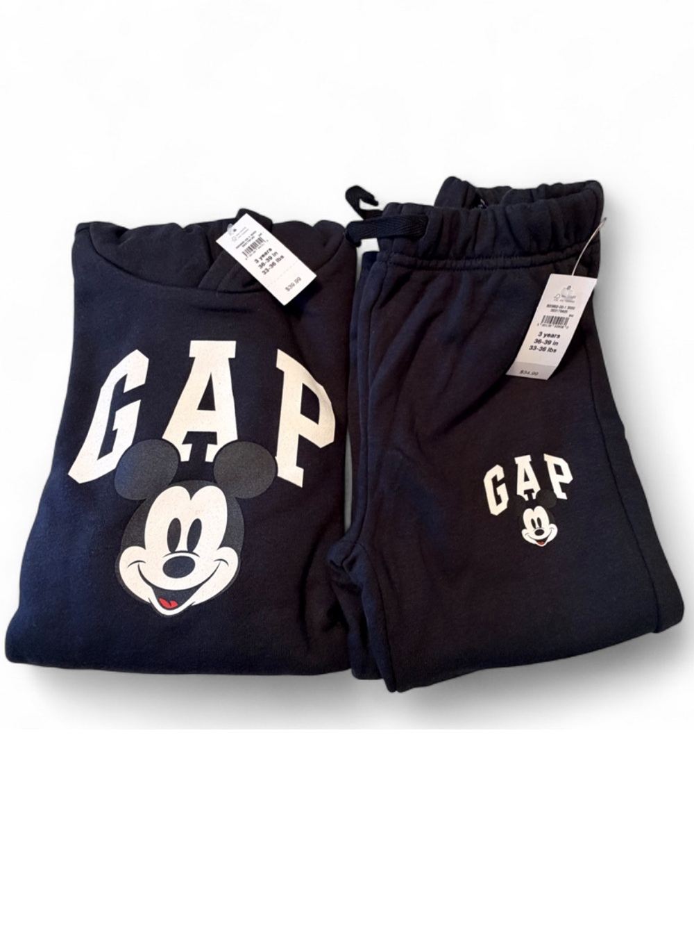 GAP Black Kids Set with Mickey Graphic